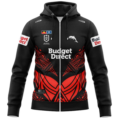 Redcliffe Dolphins 2026 Indigenous Hoodie with Zipper