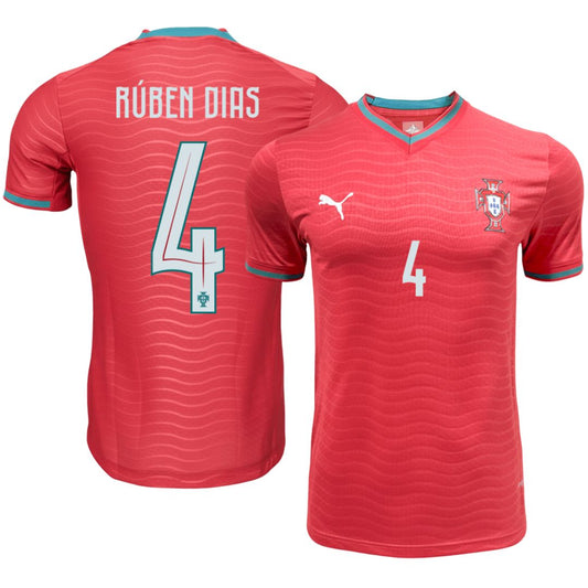 Portugal 2026 Rúben Dias #4 Soccer World Cup of Football Home Jersey Shirt