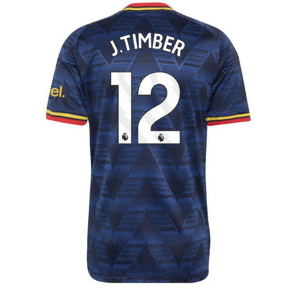 Arsenal Gunners 2026/27 J.Timber #12 Away Jersey Shirt