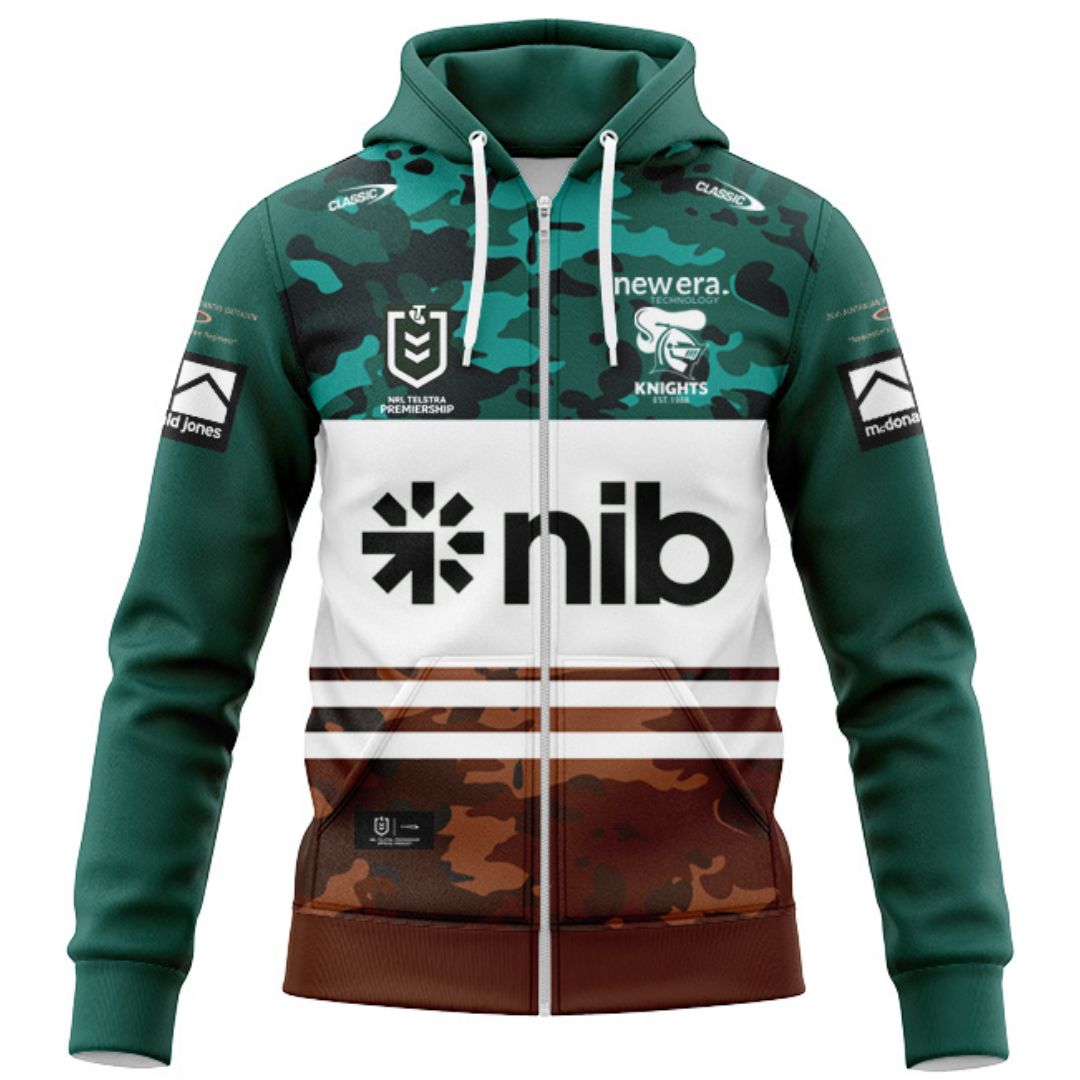 Newcastle Knights 2026 ANZAC Hoodie with Zipper