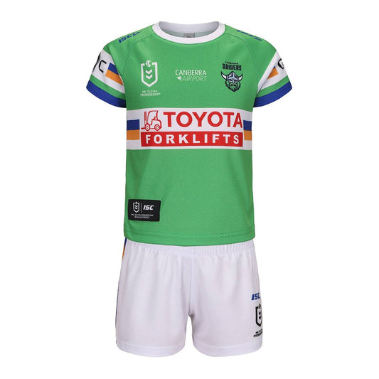Canberra Raiders 2025 Kids Home Jersey and Shorts Kit