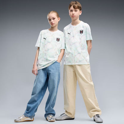 Austria 2026 World Cup Kids Away Jersey Shirt (Choose any Name and Number)