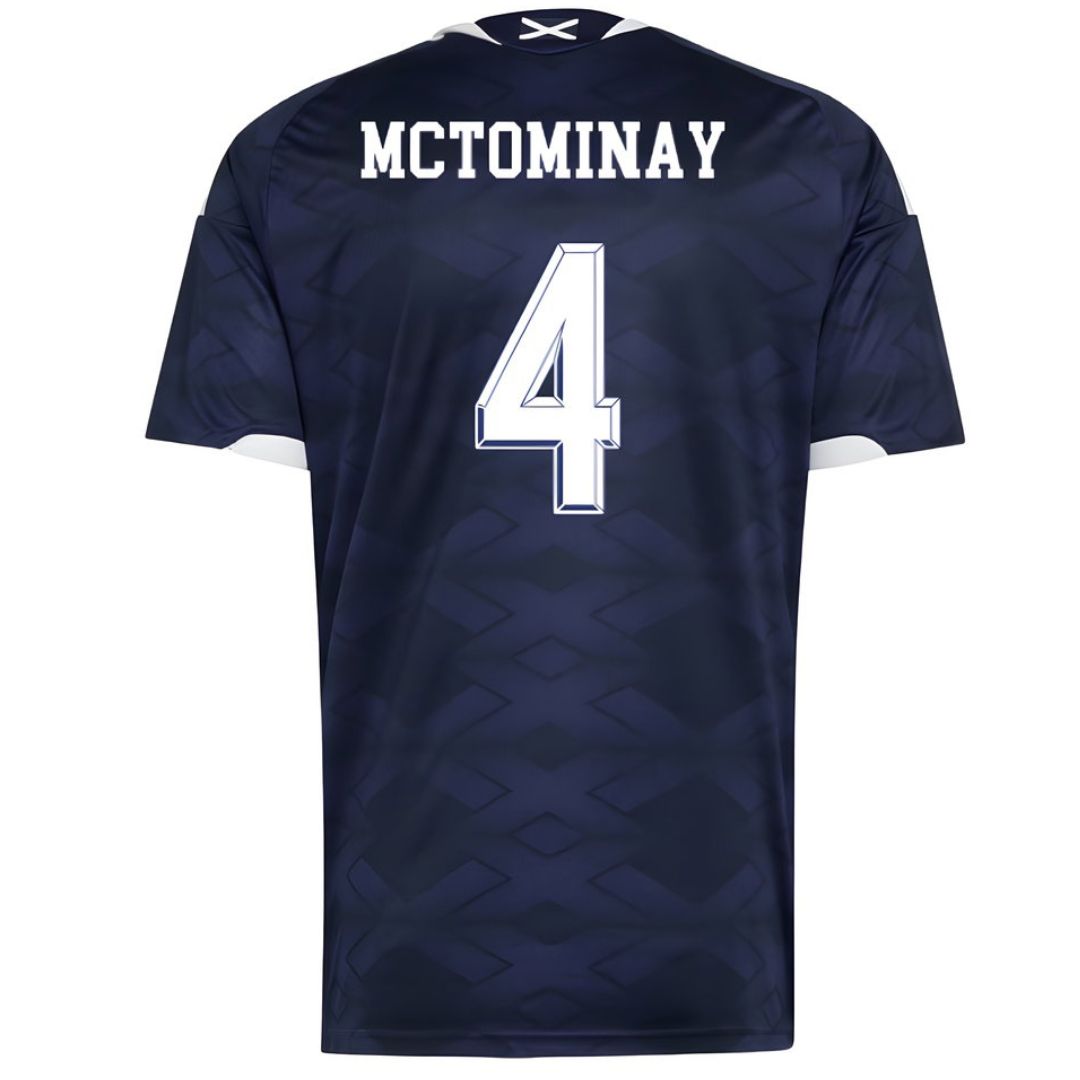 Scotland Football 2026 World Cup McTominay #4 Home Jersey Shirt