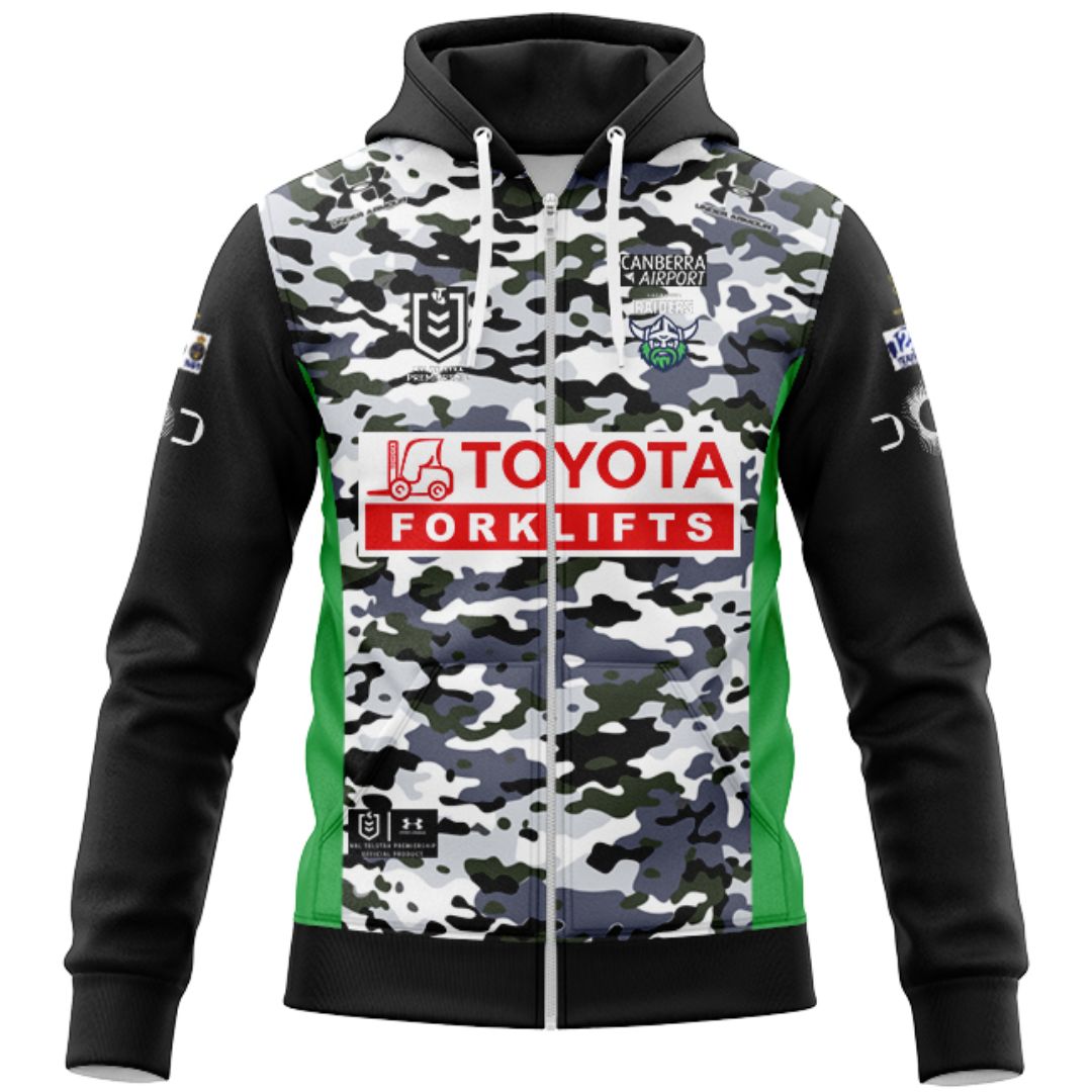 Canberra Raiders 2026 ANZAC Hoodie with Zipper