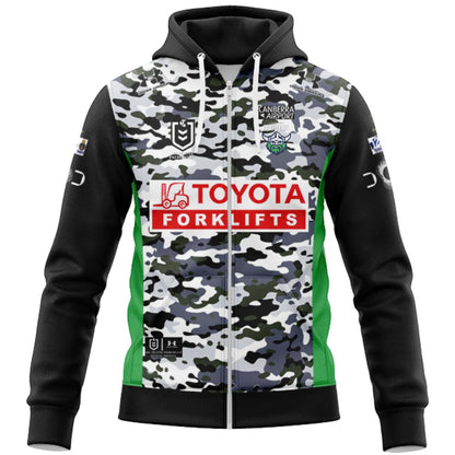 Canberra Raiders 2026 ANZAC Hoodie with Zipper
