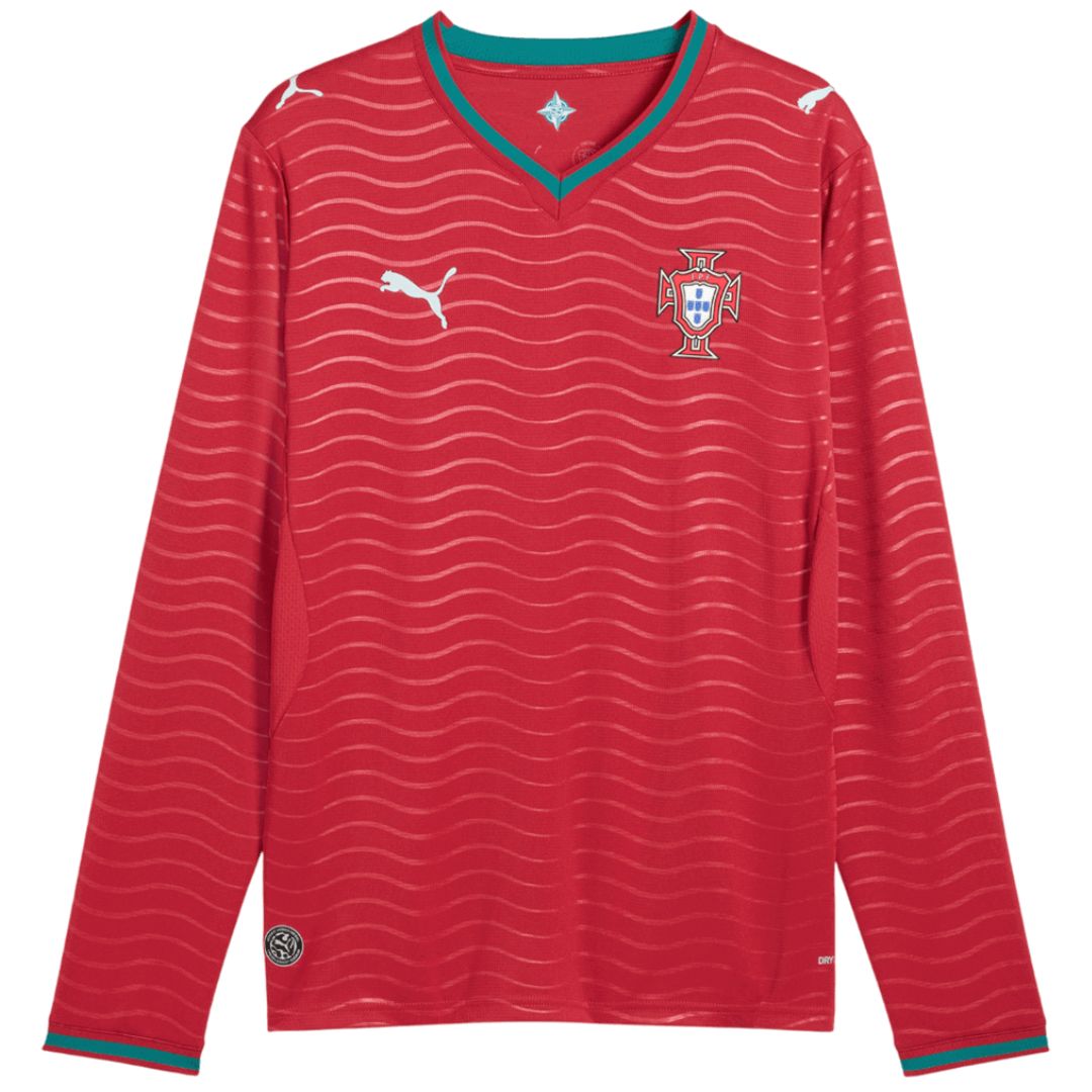 Portugal 2026 Cristiano Ronaldo Soccer World Cup of Football Long Sleeve Home Jersey Shirt