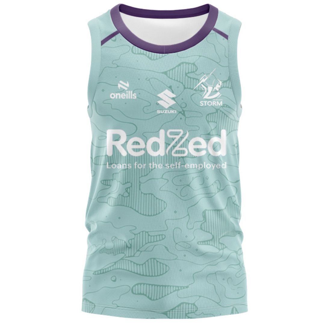 Melbourne Storm 2026 Mint Green Training Singlet