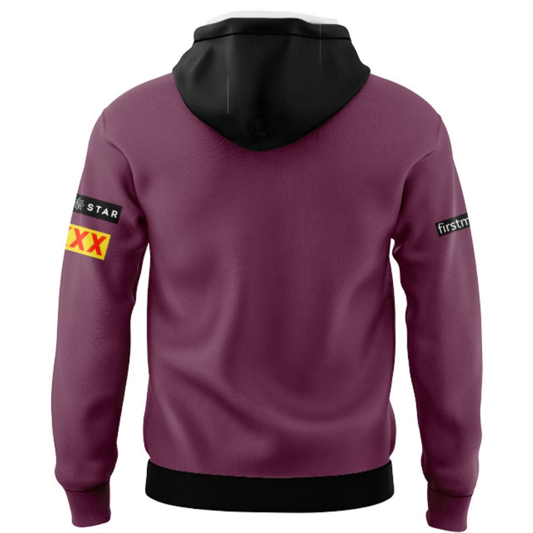 Brisbane Broncos 2024 Black Front Hoodie