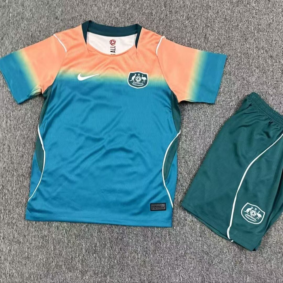 Australian Socceroos 2026 Kids World Cup Away Jersey & Shorts Kit