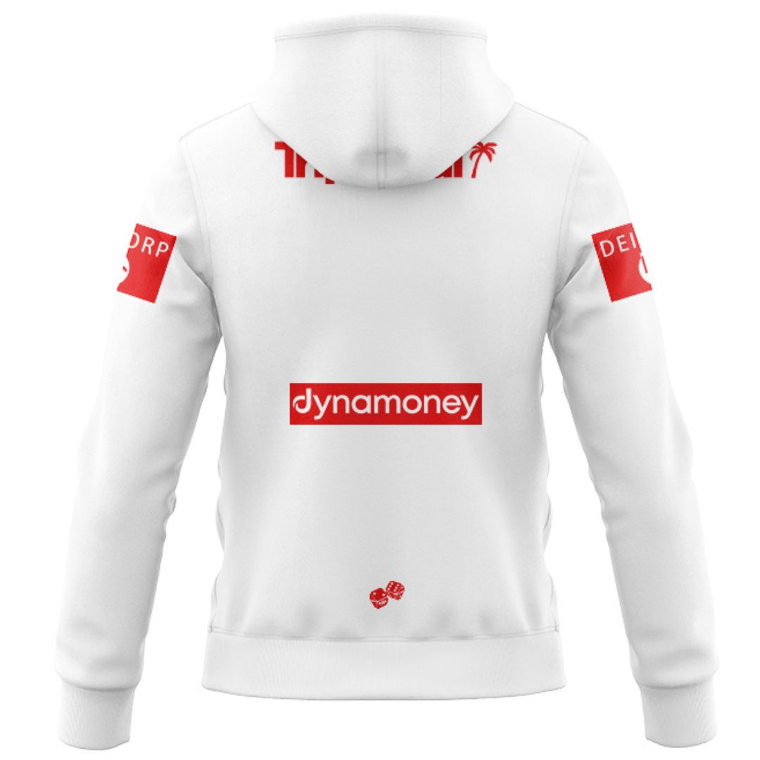 St George Illawarra Dragons 2026 White Training Hoodie with Zipper