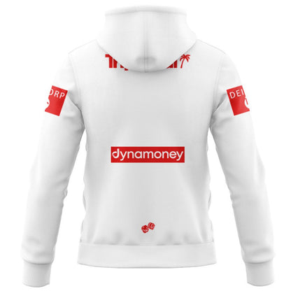 St George Illawarra Dragons 2026 White Training Hoodie with Zipper