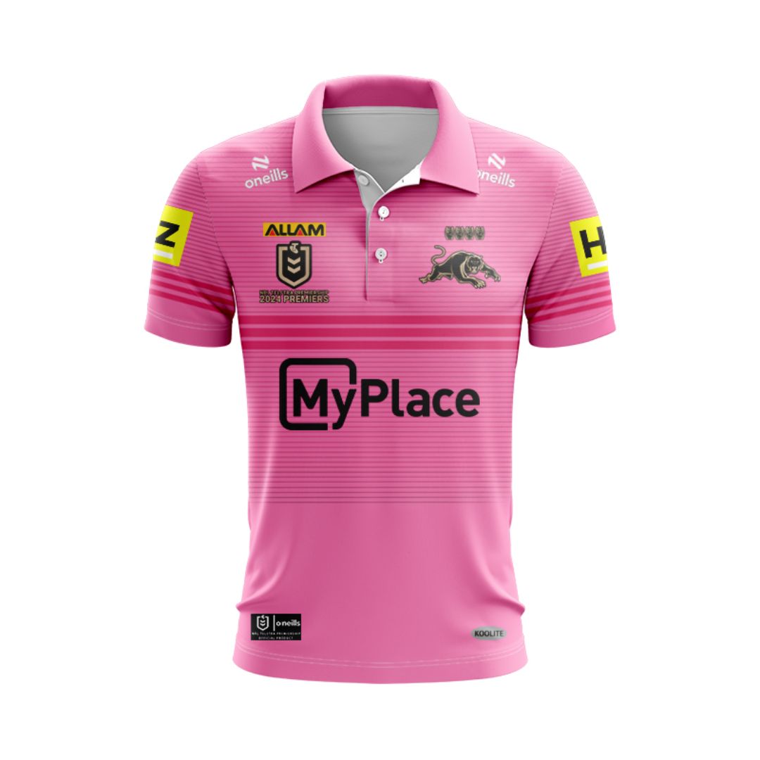 2024 Penrith Panthers Premiers 4 In a Row Polo Shirt