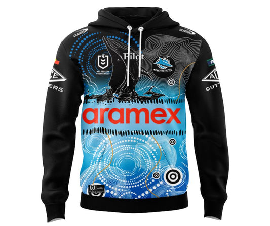 Cronulla Sutherland Sharks 2025 Indigenous Hoodie