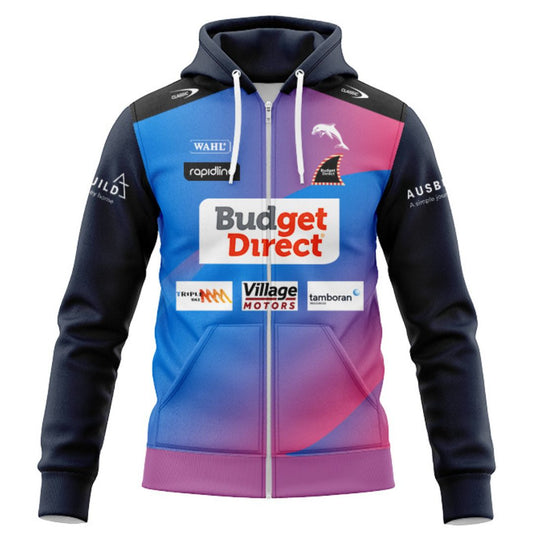 Redcliffe Dolphins 2026 Training Hoodie with Zipper