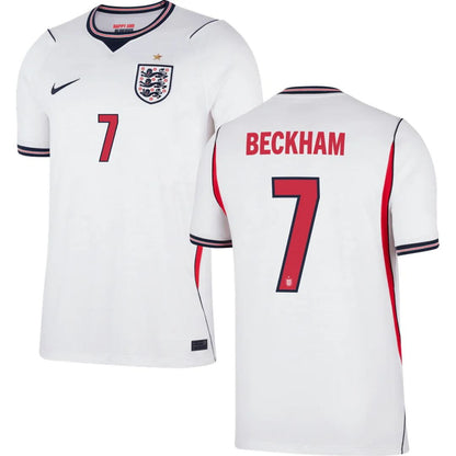 England Soccer 2026 World Cup Beckham #7 Home Jersey Shirt