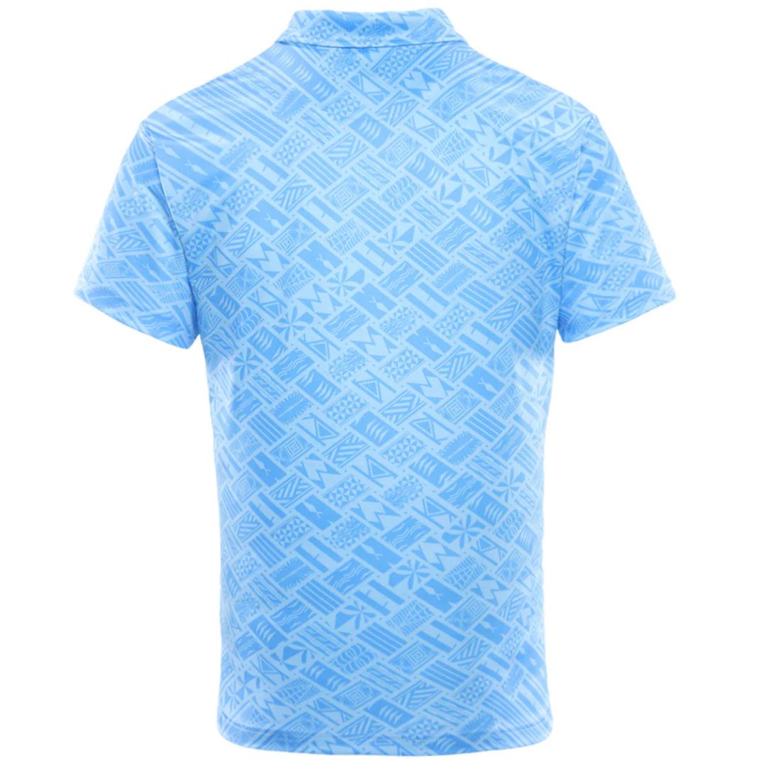 New Zealand Warriors Blue Pasifika Polo Shirt