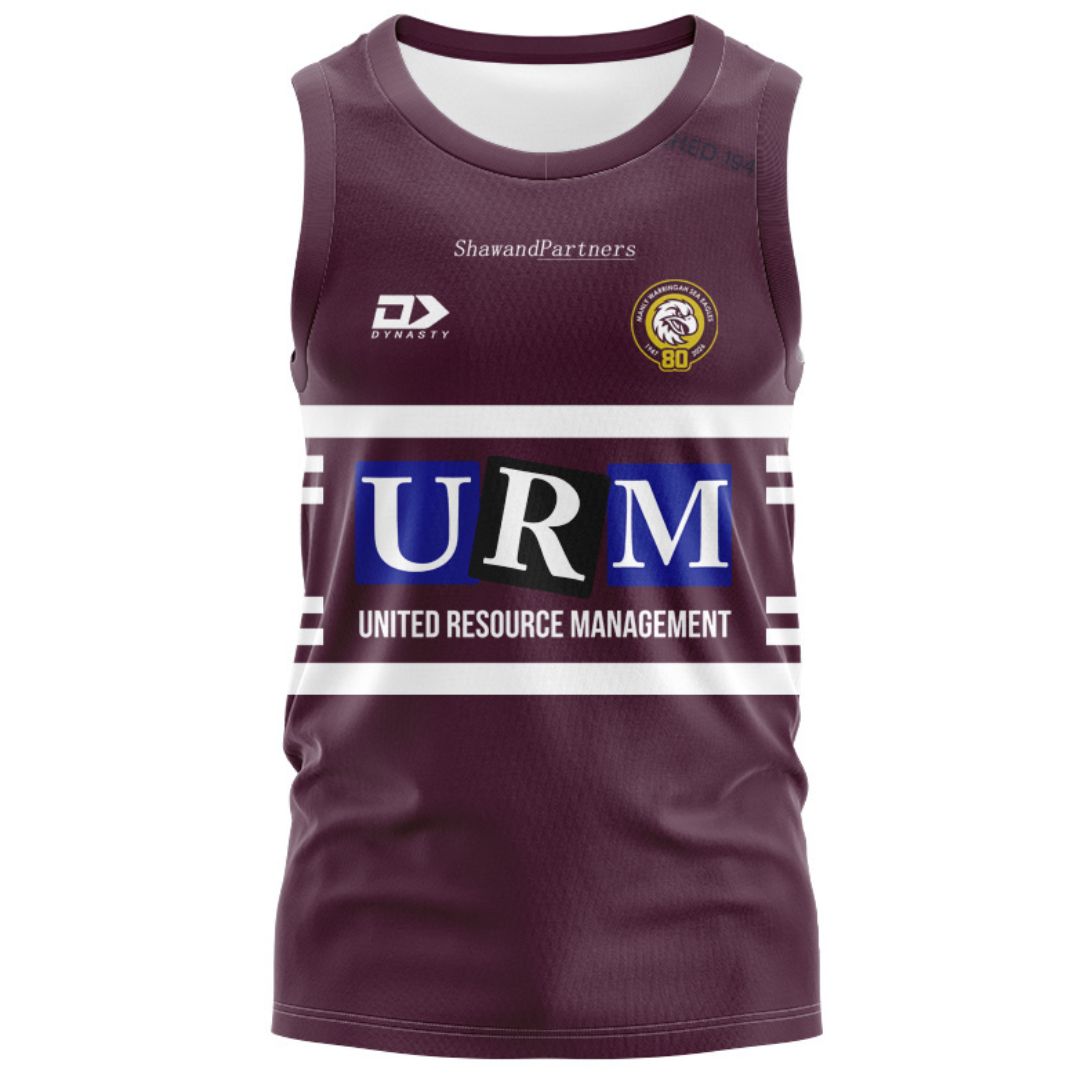 Manly Warringah Sea Eagles 2026 Maroon Training Singlet