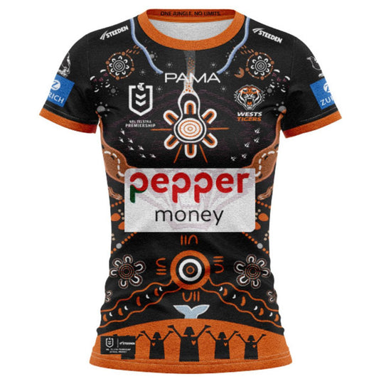Wests Tigers 2025 Women's Indigenous Shirt