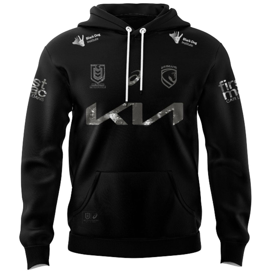 Brisbane Broncos 2026 Black Hoodie