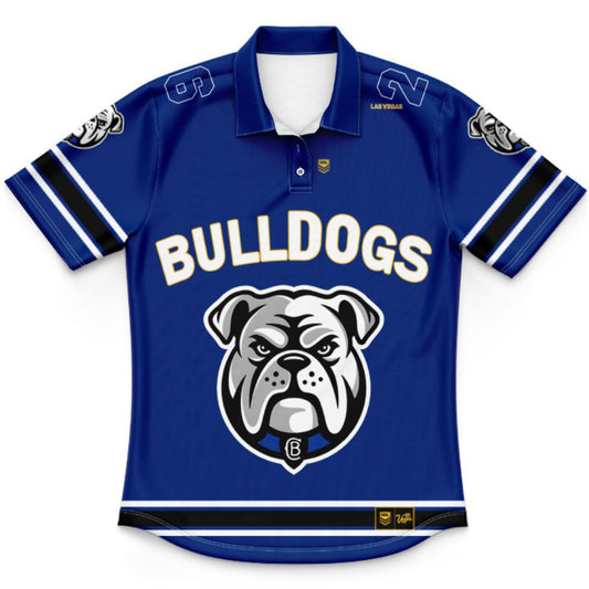 Canterbury Bankstown Bulldogs 2026 Kids Las Vegas Polo Shirt