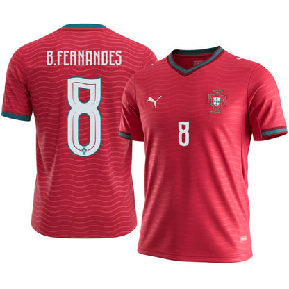 Portugal 2026 B.Fernandes Soccer World Cup of Football Home Jersey Shirt