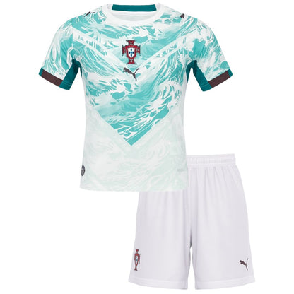 Portugal 2026 Soccer World Cup of Football Kids Away Jersey Shirt and Shorts Kit