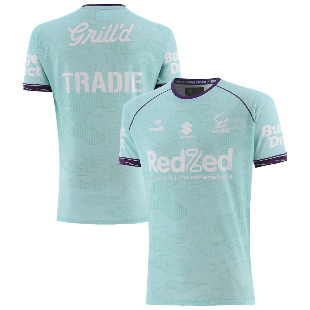 Melbourne Storm 2026 Mint Green Training Shirt