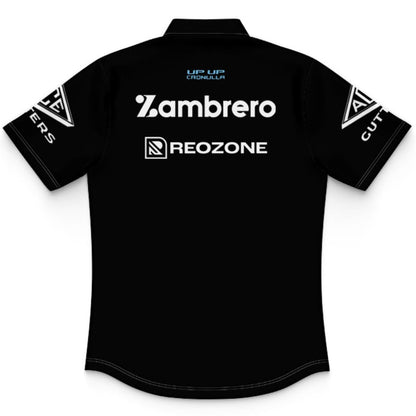 Cronulla Sutherland Sharks 2026 Kids Black and White Training Polo Shirt