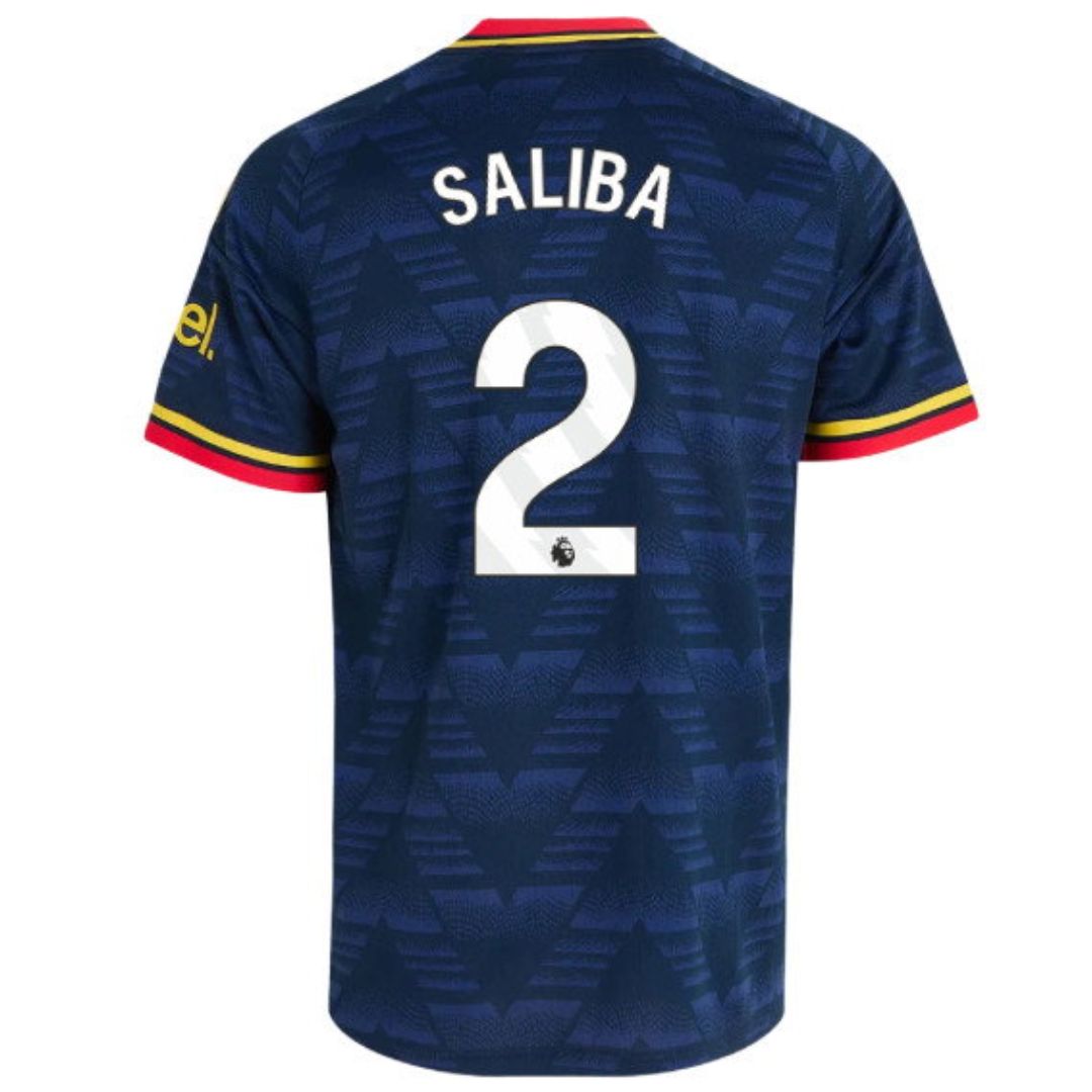 Arsenal Gunners 2026/27 Saliba #2 Away Jersey Shirt