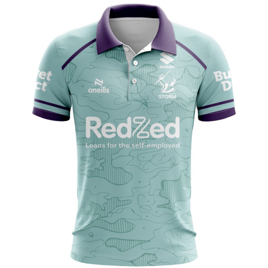 Melbourne Storm 2026 Mint Green Training Polo Shirt
