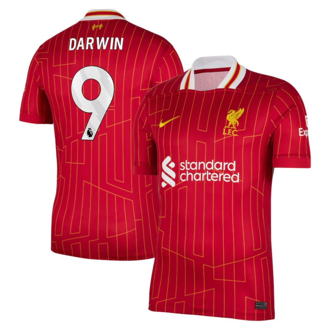 Liverpool 2024/25 Darwin #9 Home Jersey Shirt