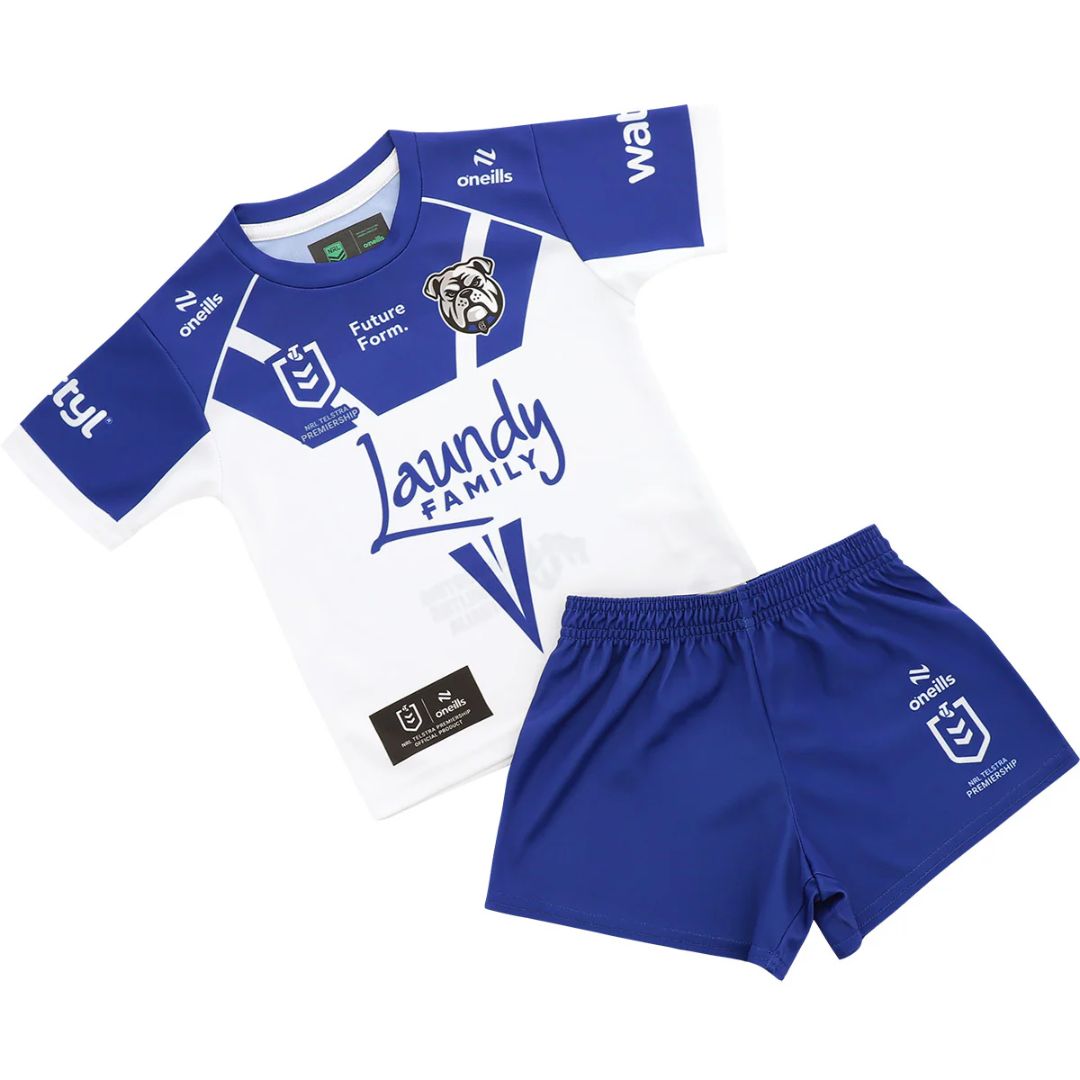 Canterbury Bankstown Bulldogs 2026 Kids Home Jersey and Shorts Kit