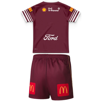 Queensland Maroons 2026 State Of Origin Kids Jersey and Shorts Kit