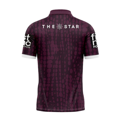 Brisbane Broncos 2025 Maroon Training Polo Shirt