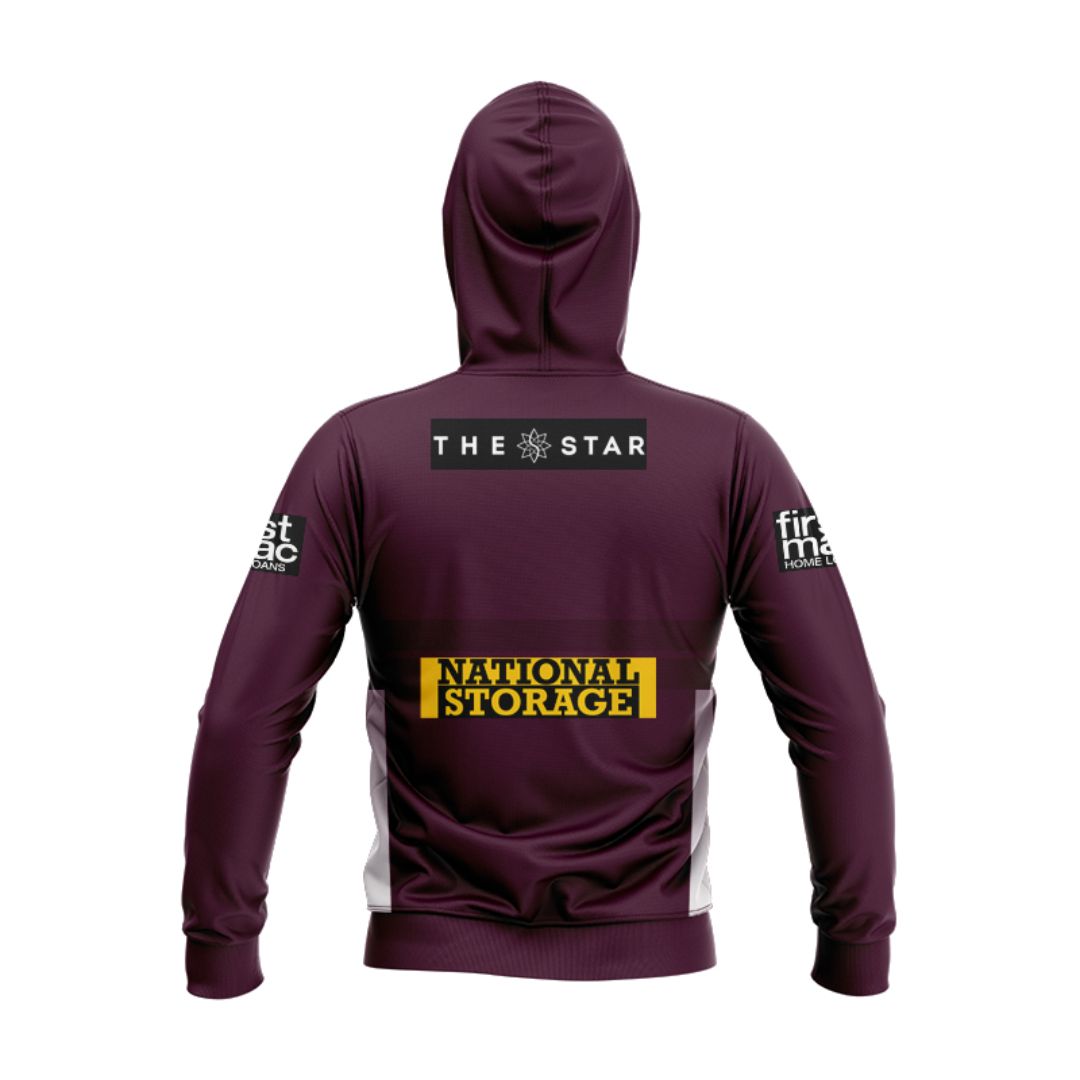 Brisbane Broncos 2026 Home Hoodie with Zipper