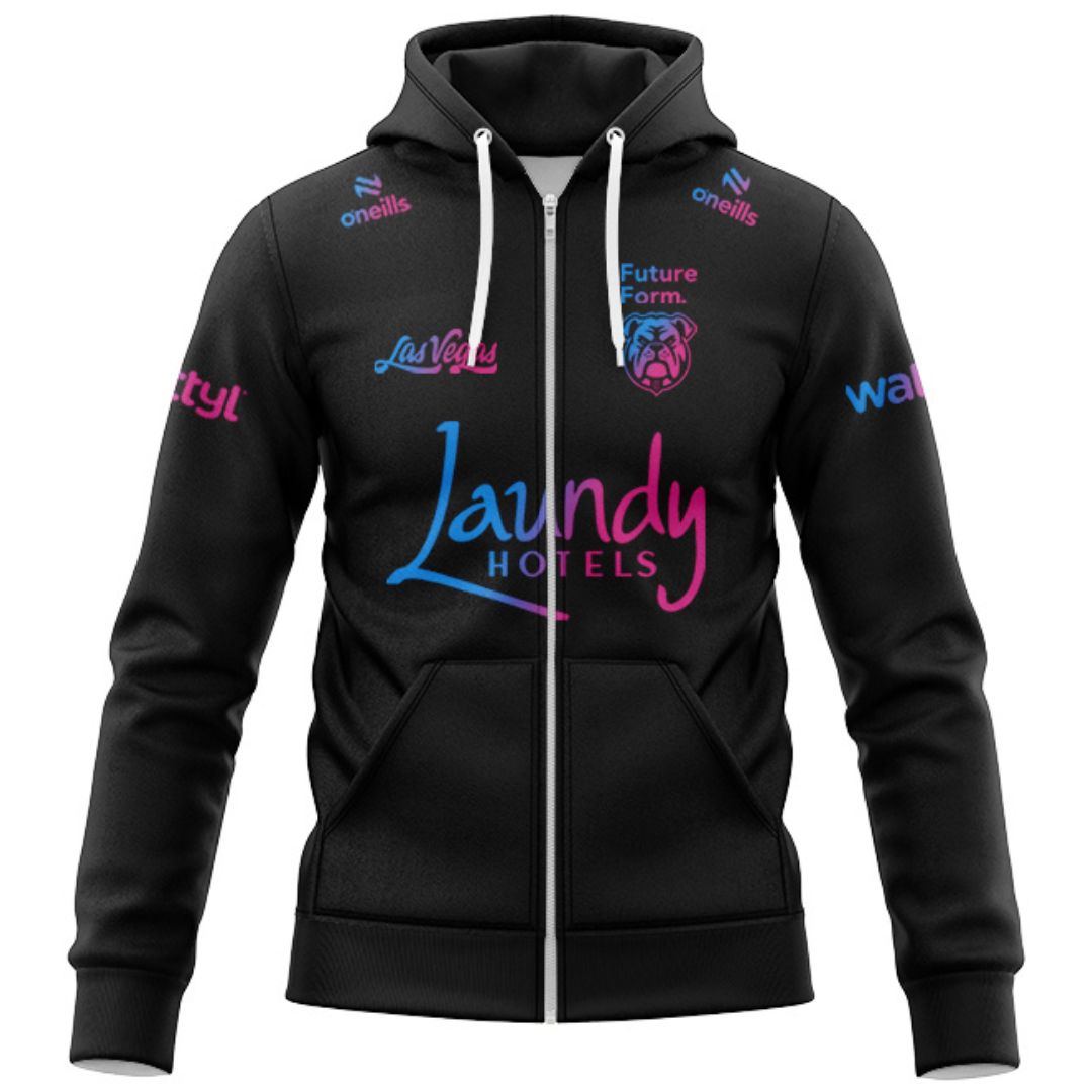 Canterbury Bankstown Bulldogs 2026 Las Vegas Warm Up Hoodie with Zipper