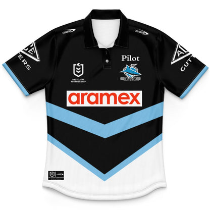 Cronulla Sutherland Sharks 2026 Kids Away Polo Shirt
