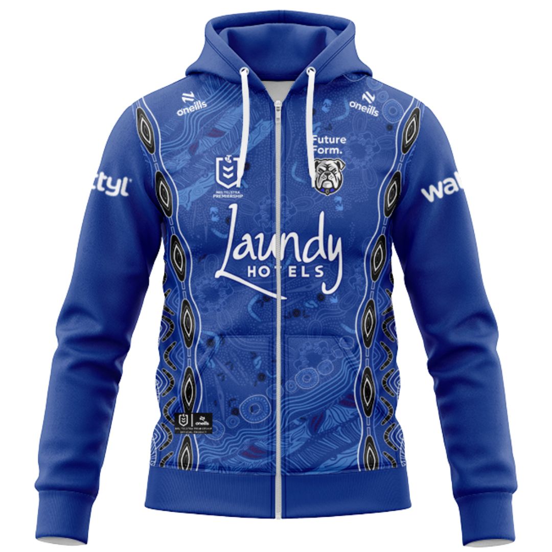 Canterbury Bankstown Bulldogs 2026 Indigenous Hoodie with Zipper