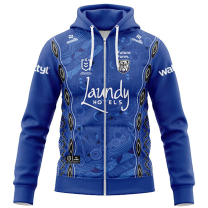 Canterbury Bankstown Bulldogs 2026 Indigenous Hoodie with Zipper