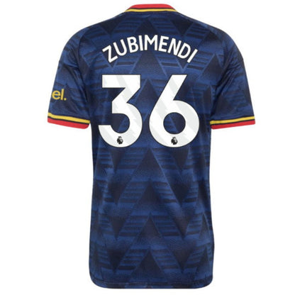 Arsenal Gunners 2026/27 Zubimendi #36 Away Jersey Shirt