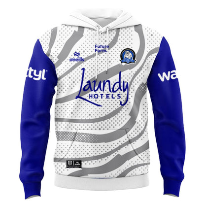 Canterbury Bankstown Bulldogs 2025 White Training Hoodie