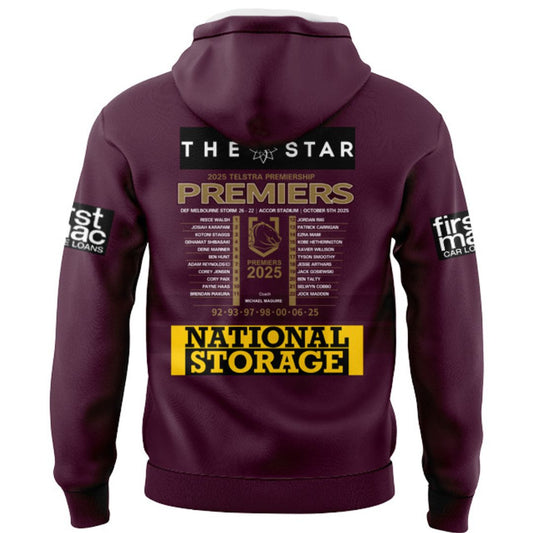 Brisbane Broncos 2025 Premiers Home Hoodie
