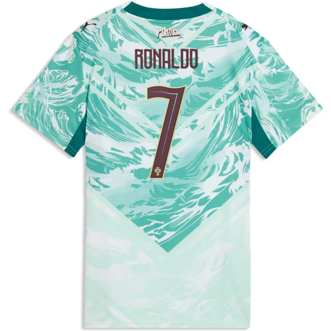 Portugal 2026 Cristiano Ronaldo Soccer World Cup of Football Women's Away Jersey Shirt