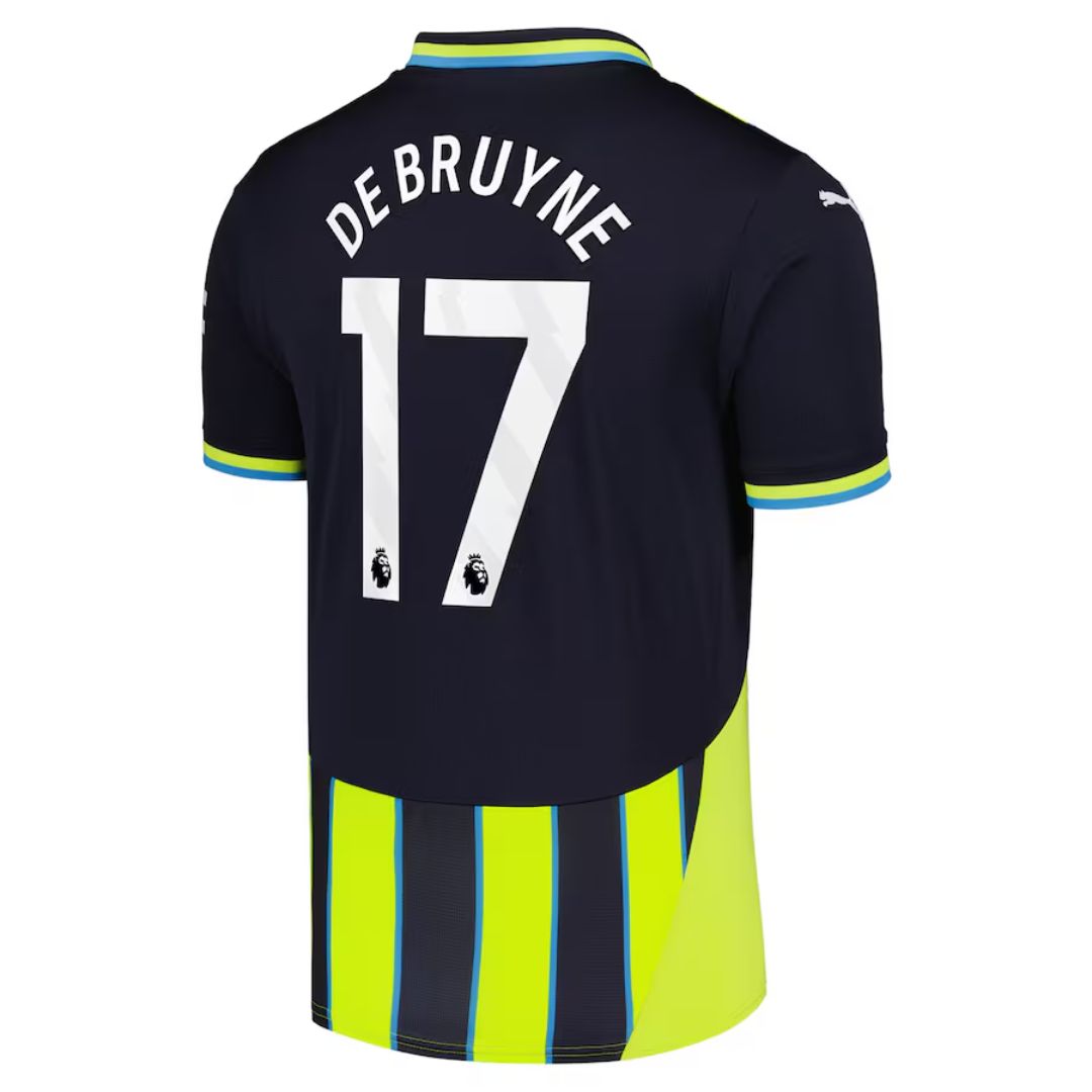Manchester City 2024/25 De Bruyne # 17 Away Jersey Shirt