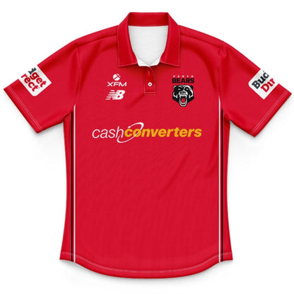 Perth Bears 2027 Kids Red Training Polo Shirt