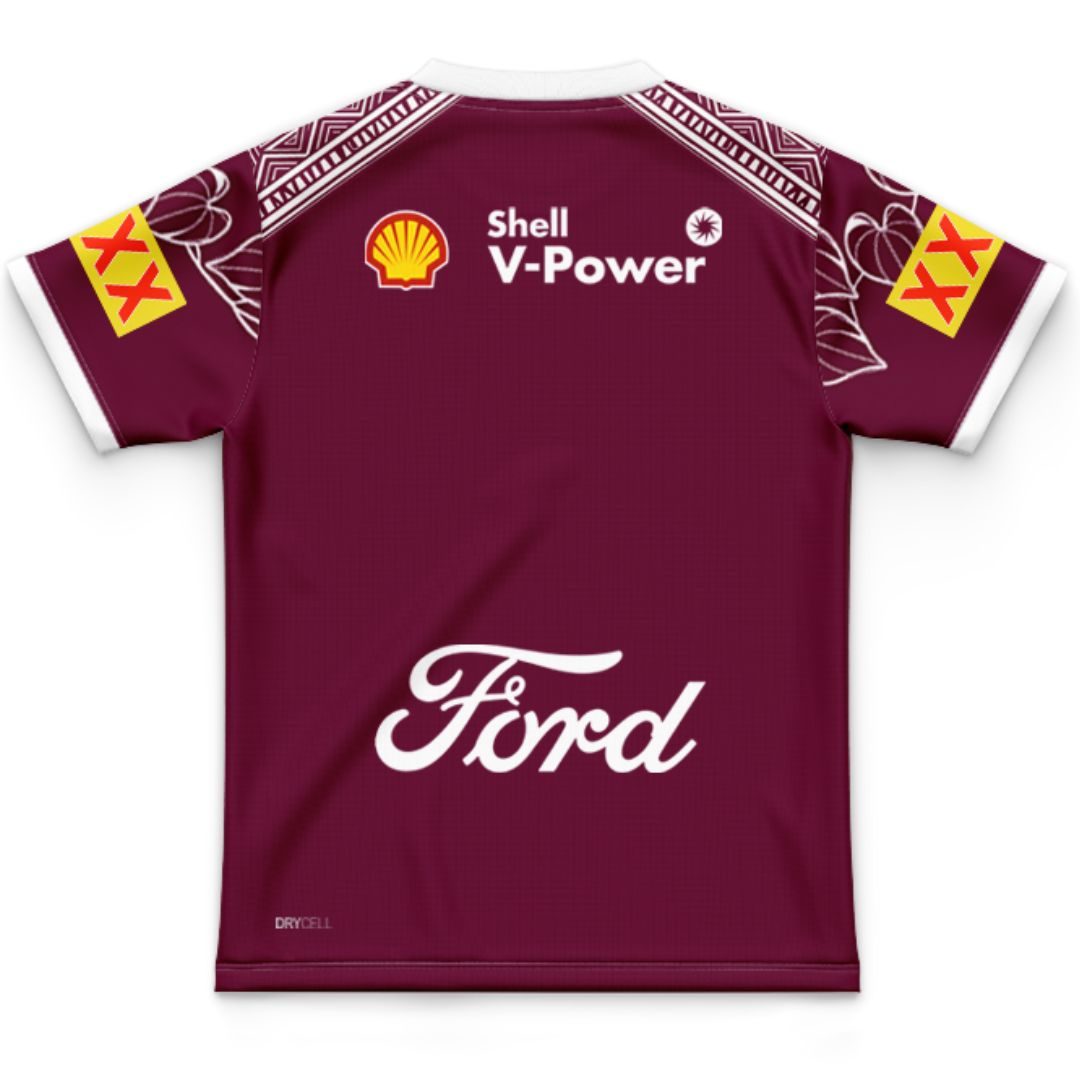 Queensland Maroons 2026 State Of Origin Kids Indigenous Jersey