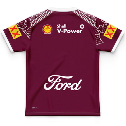 Queensland Maroons 2026 State Of Origin Kids Indigenous Jersey