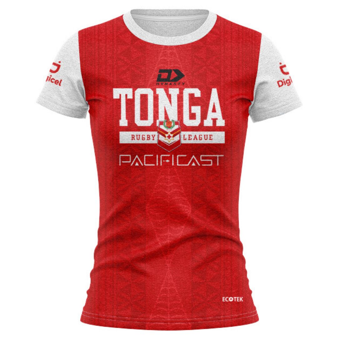 Mate Ma'a Tonga Women's Red Training Shirt