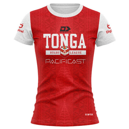 Mate Ma'a Tonga Women's Red Training Shirt