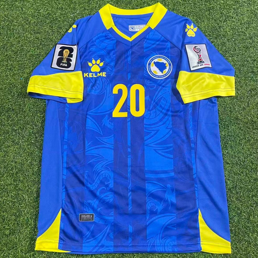 Bosnia and Herzegovina Bajraktarević #20 Football Home Jersey Shirt